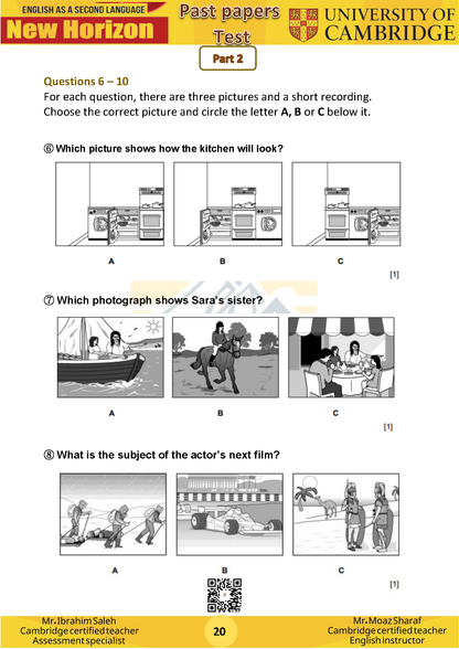 New Horizon Cambridge Primary (Y8) English as a Second Language (0876) Package (Notes-Classified-Past Papers)