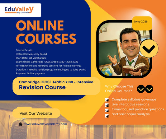 Arabic 7180 Revision Course - June 2026 Cambridge Examination