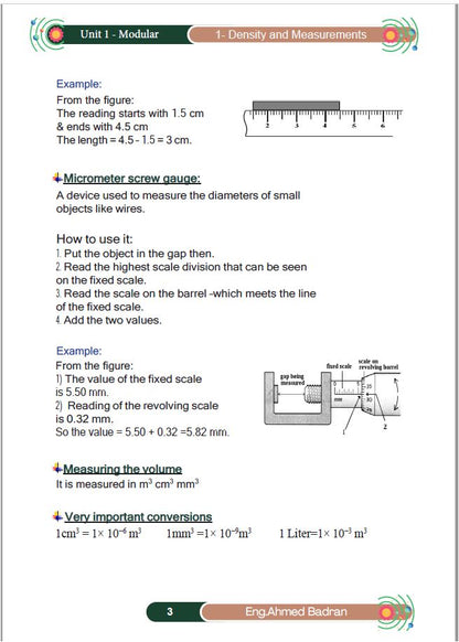 Edexcel O.L Physics Modular Notes Unit 1 Dr. Ahmed Badran