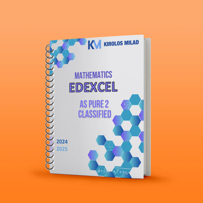 Edexcel A.S Maths Pure 1,2 Mechancs 1 Classified With Mark Scheme Kirolos milad 2026