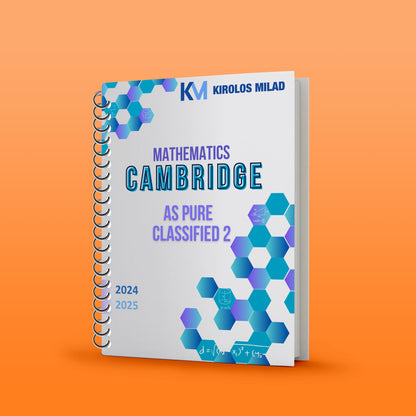 Cambridge AS Math 9707 Pure, Mechanics Classified With Mark Scheme Kirolos milad 2026