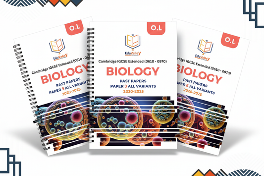 Biology Past Papers Coil-bound Bundle Mockup