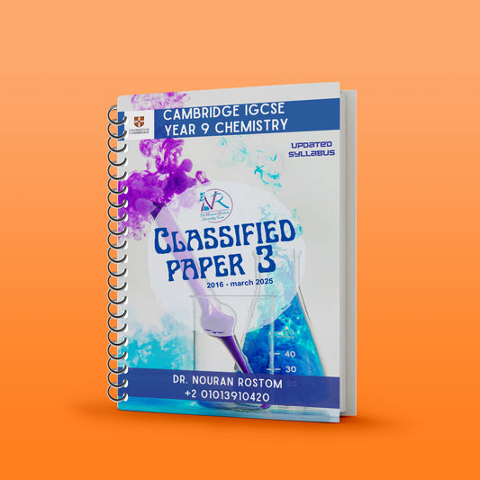 Cambridge Pre-IG Chemistry (0620/0971) Classified Paper: 1,3,6 With M.S Nouran Rostom 2026