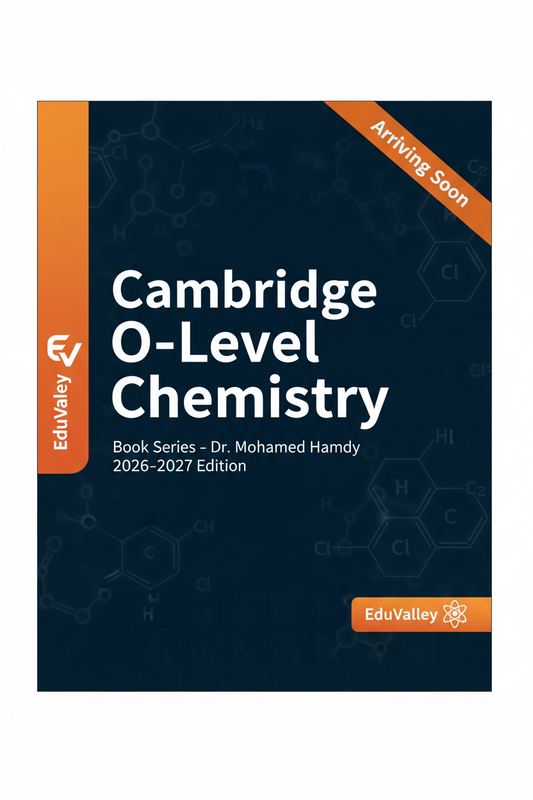 Cambridge Level 1 Chemistry Study Notes, Classified Dr. Mohamed Hamdy 2026-2027 مدارس النيل