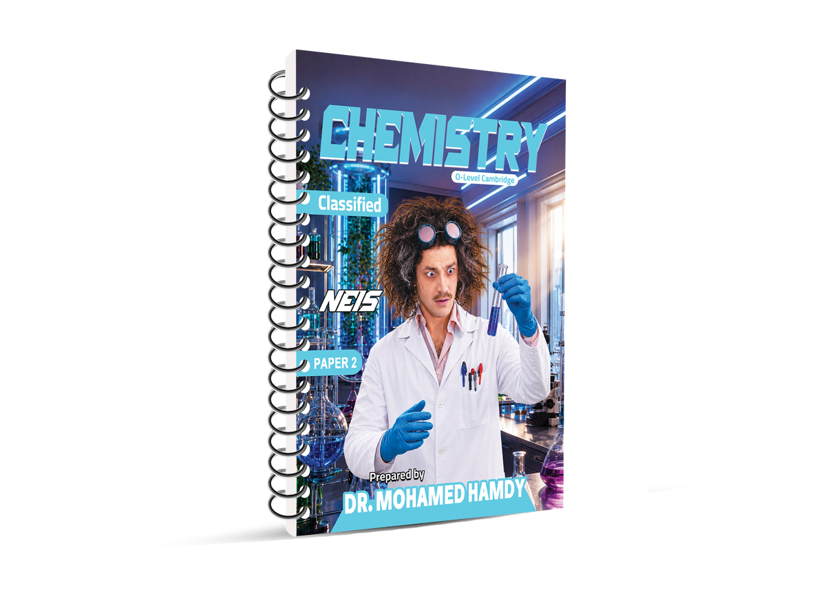Cambridge Level 1 Chemistry Study Notes, Classified Dr. Mohamed Hamdy 2026-2027 مدارس النيل