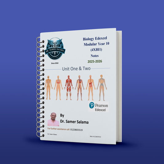 Edexcel O.L Biology 4BI1 Modular Unit 1&2 Study Notes Dr. SAMER SALAMA( 2026 )