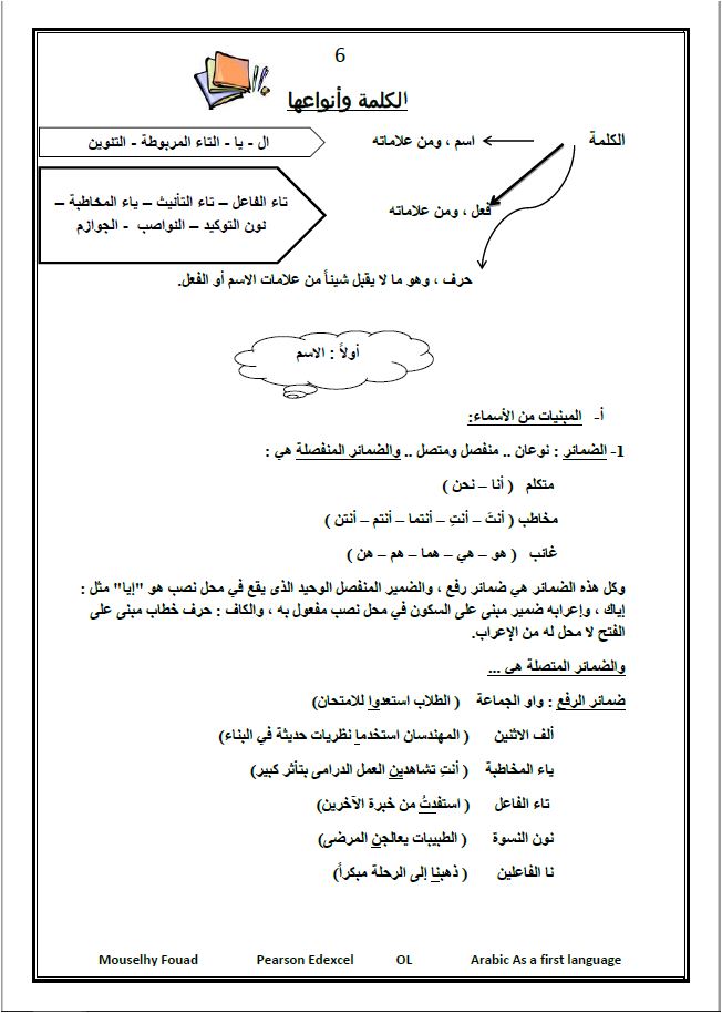 امتحانات Edexcel OL اللغة العربية كلغة أولى (4AA1) مصيلحي فؤاد