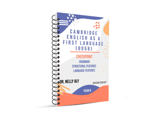 Cambridge Primary Year 6 English (0844/0058) Package Nelly Aly Edition 2026-2027