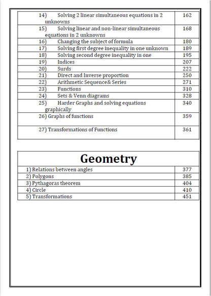 مذكرات رياضيات EDEXCEL OL مصنفة مع الإجابات هاني أبو الفتوح