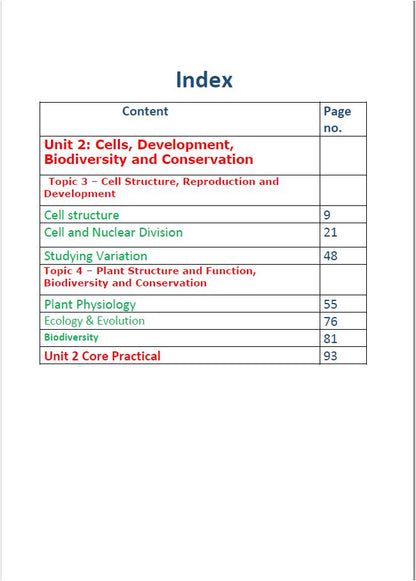 Edexcel A.S Biology (WBI12) Unit: 2 Study Notes Maher Galal