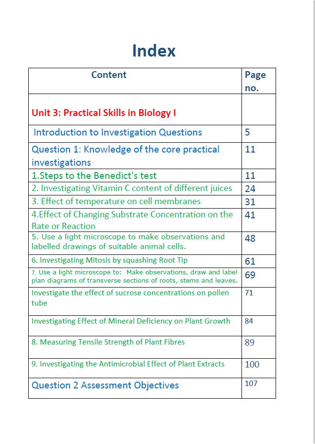 Edexcel A.S Biology (WBI13) Unit: 3 Study Notes Maher Galal