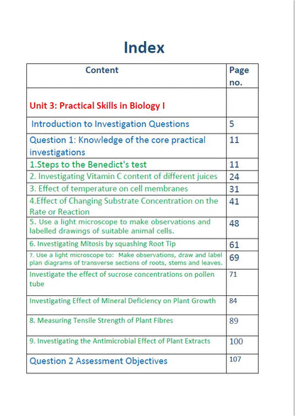 Edexcel A.S Biology (WBI13) Unit: 3 Study Notes Maher Galal