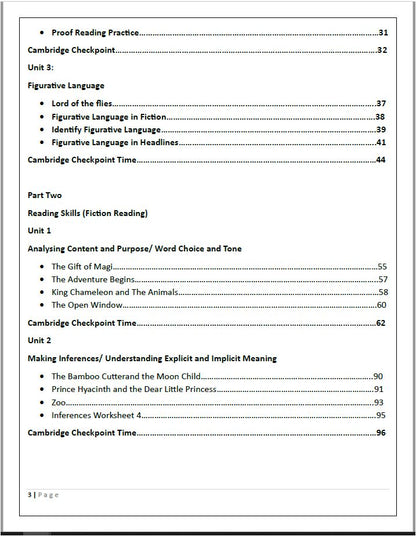 Cambridge Checkpoint Year 8  English (0861) - Classified With MS Mai Abdelrahman