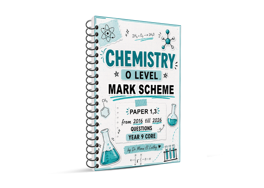 Cambridge Pre-IG Chemistry (0620/0971) Study Notes , Classified Dr. Mona elleithy 2026-2027