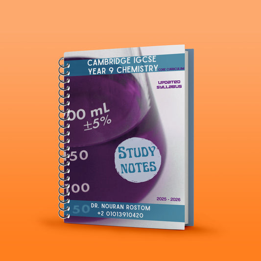 Cambridge Pre-IG Chemistry (0620/0971) Notes,Practical Notes Nouran Rostom 2026