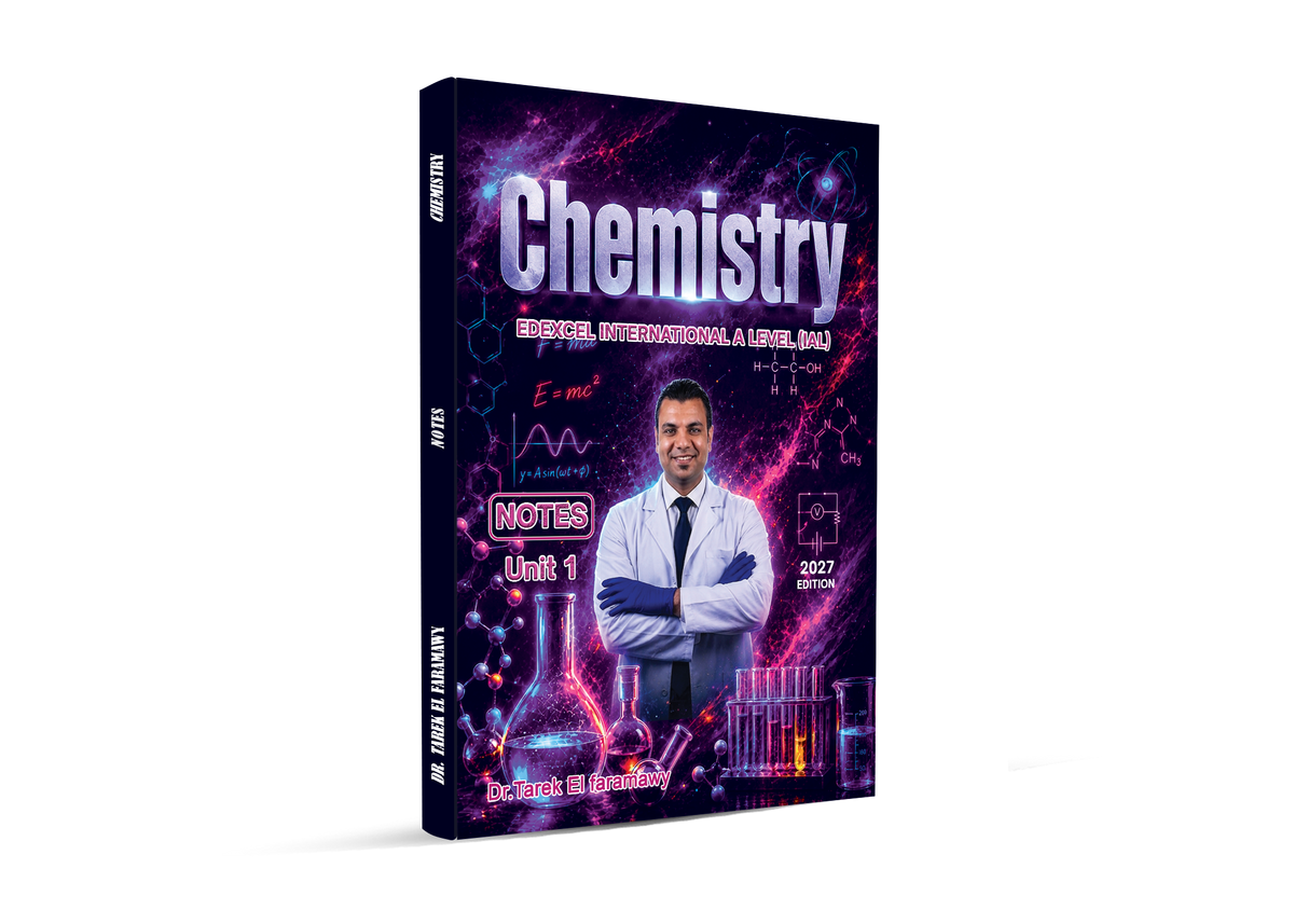 Edexcel A.S Chemistry Notes & Past Papers (Wch11) Unit 1 Dr. Tarek Elfaramawy 2026-2027
