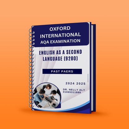 ملاحظات Oxford AQA OL English as a Second Language (9280)، مصنفة، أوراق سابقة (قراءة، كتابة، استماع، تحدث) نيللي آلي