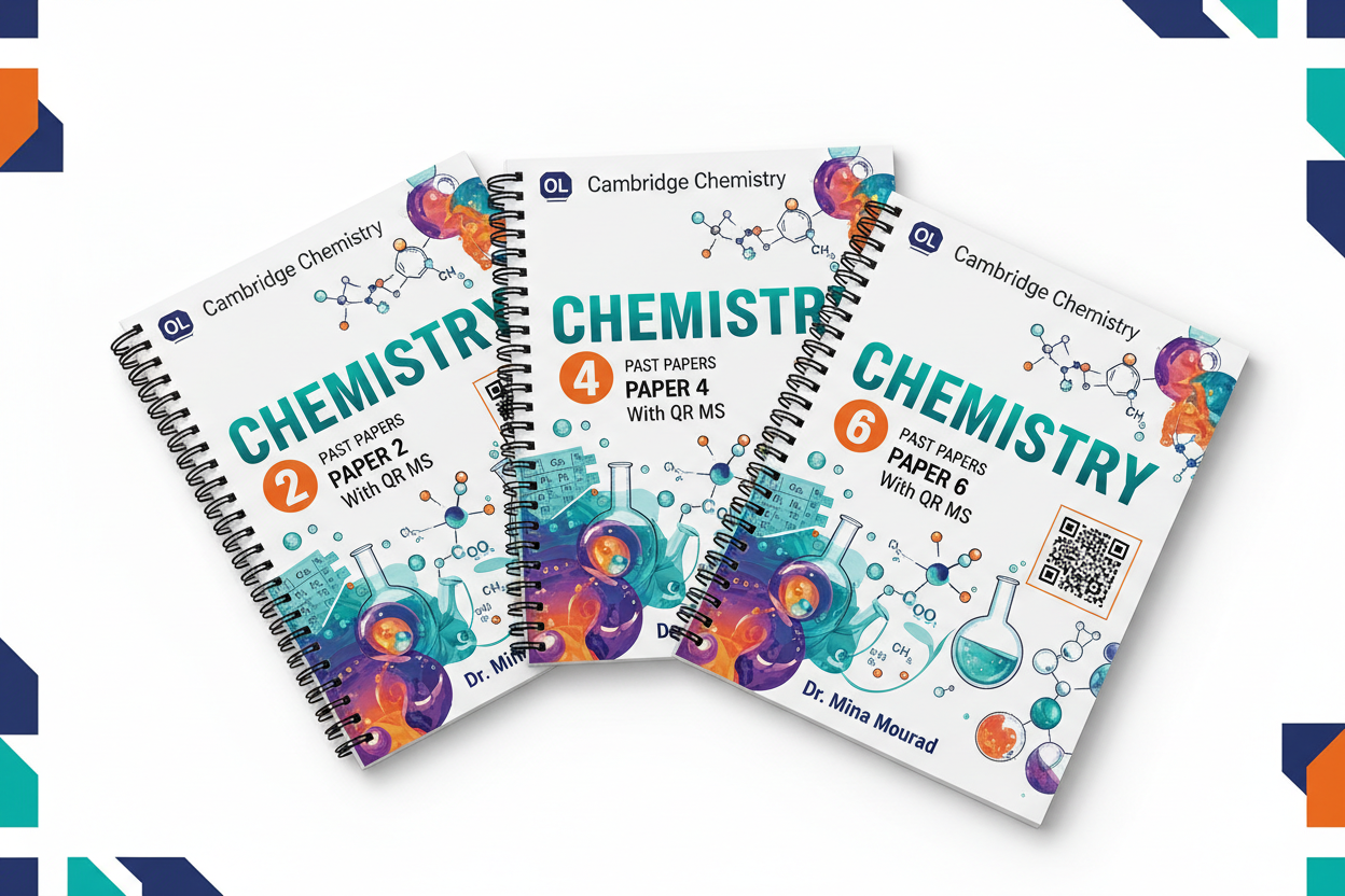 OL Chemistry Past Papers Coil-bound Bundle Mockup