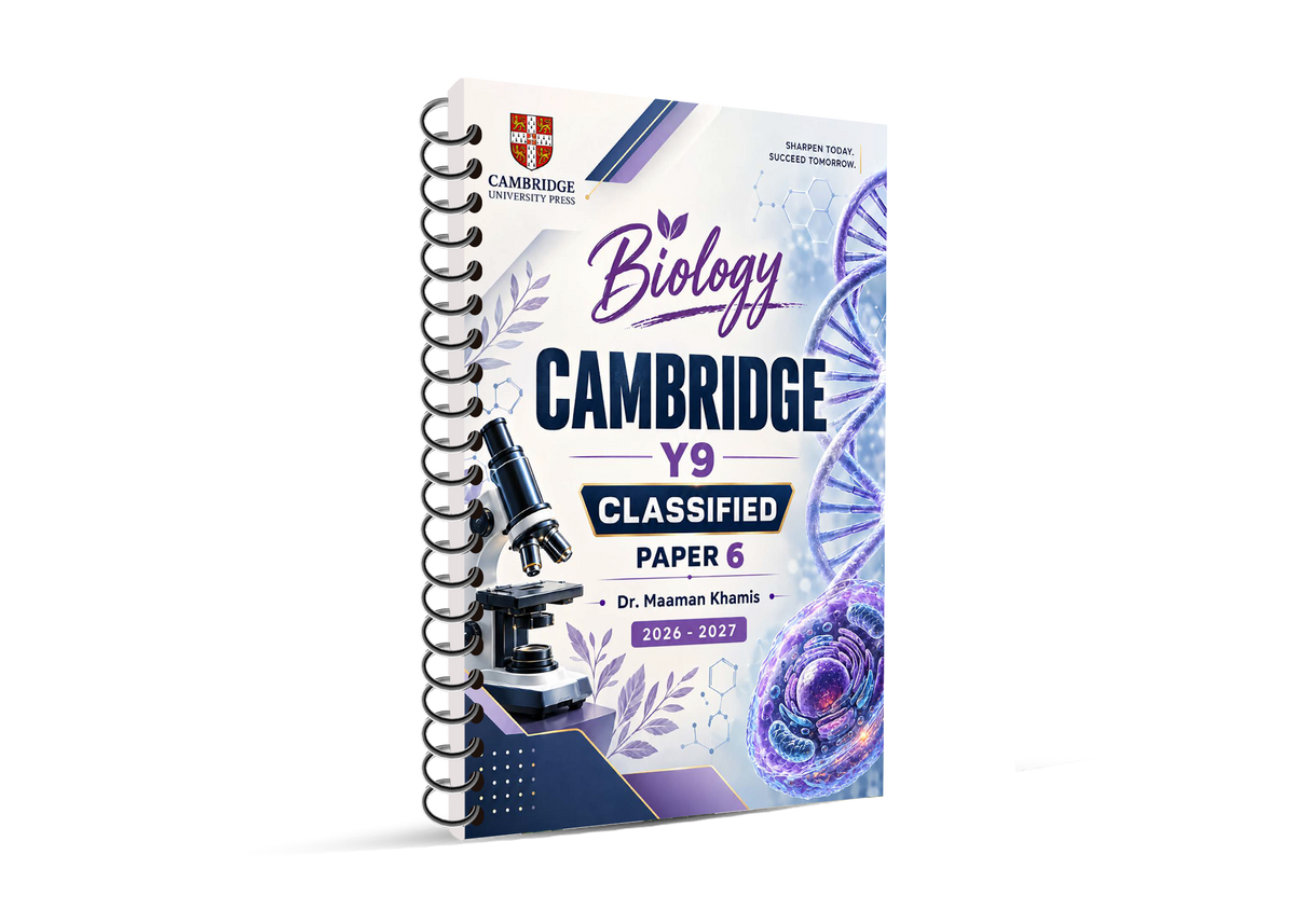 Cambridge Year 9 Biology (0610/0970) Classified With QR Mark Scheme| Dr. Maaman Khamis 2026-2027