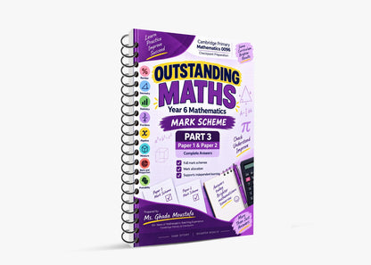 Cambridge Primary Year 6 (0096) Maths – Classified Paper 1 & 2 with  Mark Scheme by Ms Ghada Moustafa (2026–2027 Edition)