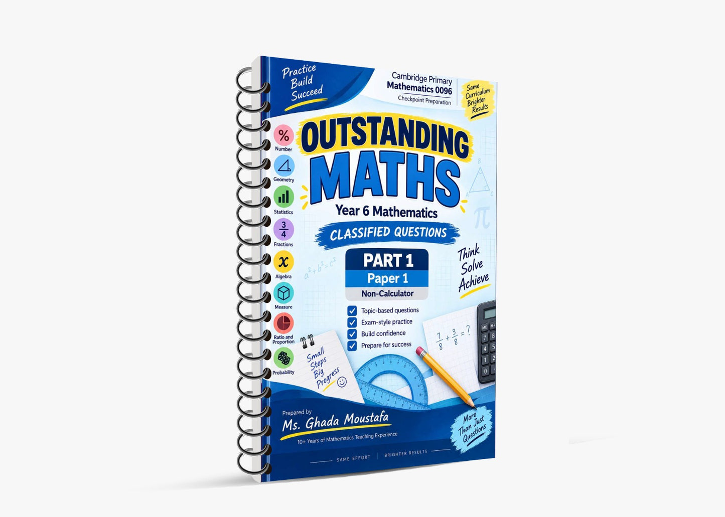 Cambridge Primary Year 6 (0096) Maths – Classified Paper 1 & 2 with  Mark Scheme by Ms Ghada Moustafa (2026–2027 Edition)