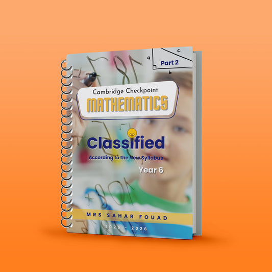 Cambridge Primary Year 6  (0096) Maths  Classified With Mark Scheme Mrs Sahar Fouad 2026