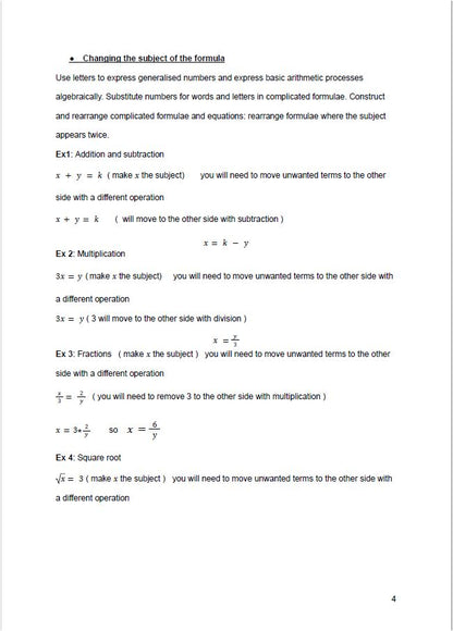 حزمة Edexcel OL Maths A (4MA1) ملاحظات، مصنفة، أوراق امتحانات سابقة، المهندسة سارة جعفر