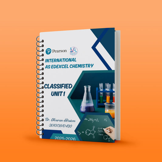 Edexcel A.S Chemistry (WCH11) Classified With MS Unit 1 Nouran Rostom 2026