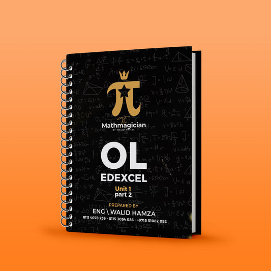 Edexcel O.L Maths Modular (4XMA1 ) Claassified Unit 1,2 Eng. Walid Hamza 2026