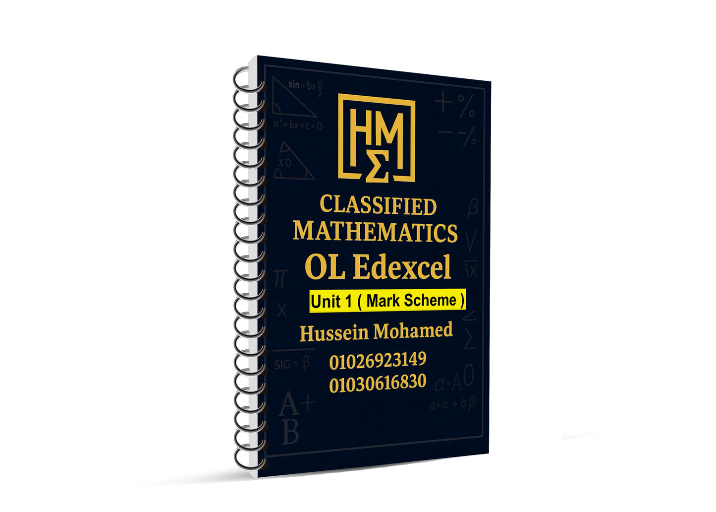 Edexcel O.L Maths Modular A (4MA1 / unit 1H) Classified With Mark Scheme (QR videos Answers) Dr. Hussein Mohamed 2026-2027