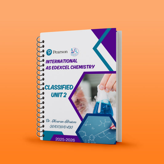 Edexcel A.S Chemistry (WCH12) Classified With MS Unit 2 Nouran Rostom 2026