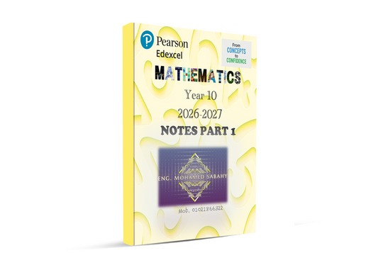 Edexcel O.L Maths Modular A (4MA1) Study Notes Eng. Mohamed Sabahy 2026-2027