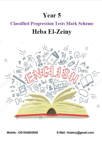Cambridge Primary Year 5 English (0844/0058) Classified Mrs Heba El-Zeiny (2026)