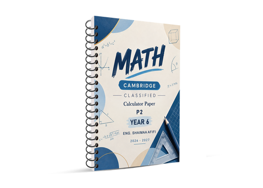 Cambridge (Year 6) Math Classified With QR MS P: 1,2 Eng. Shaimaa Afifi 2026- 2027