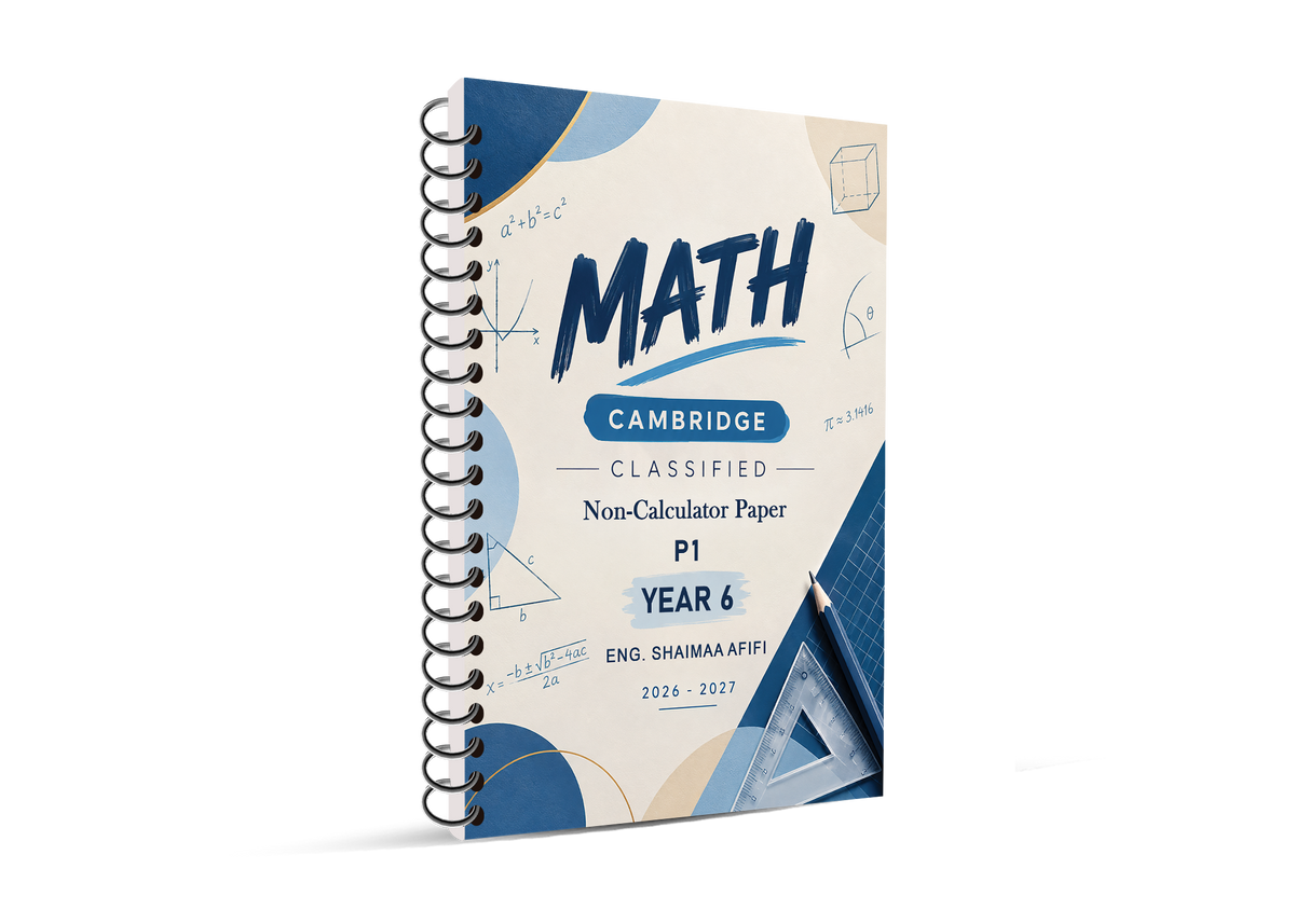 Cambridge (Year 6) Math Classified With QR MS P: 1,2 Eng. Shaimaa Afifi 2026- 2027