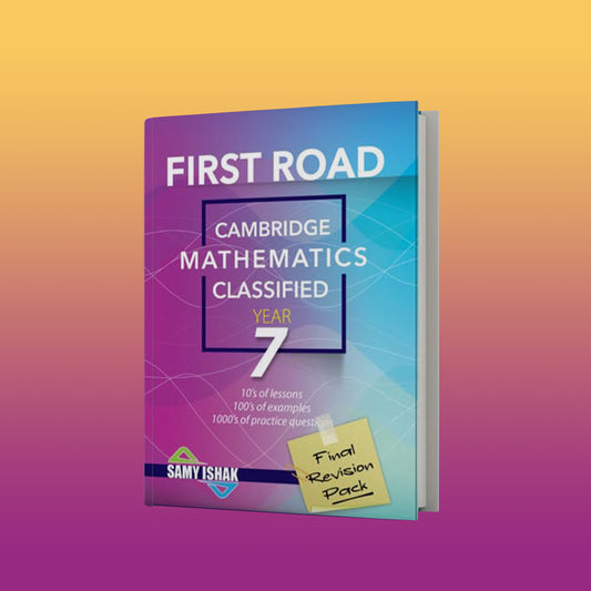 ملاحظات Cambridge CheckPoint للصف السابع في مادة الرياضيات First Road 2025، مصنفة مع الإجابات سامي إسحاق
