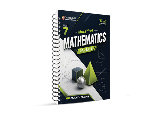 Cambridge Y7 Math , Classified British School in Cairo Mr. M. Fathelbab