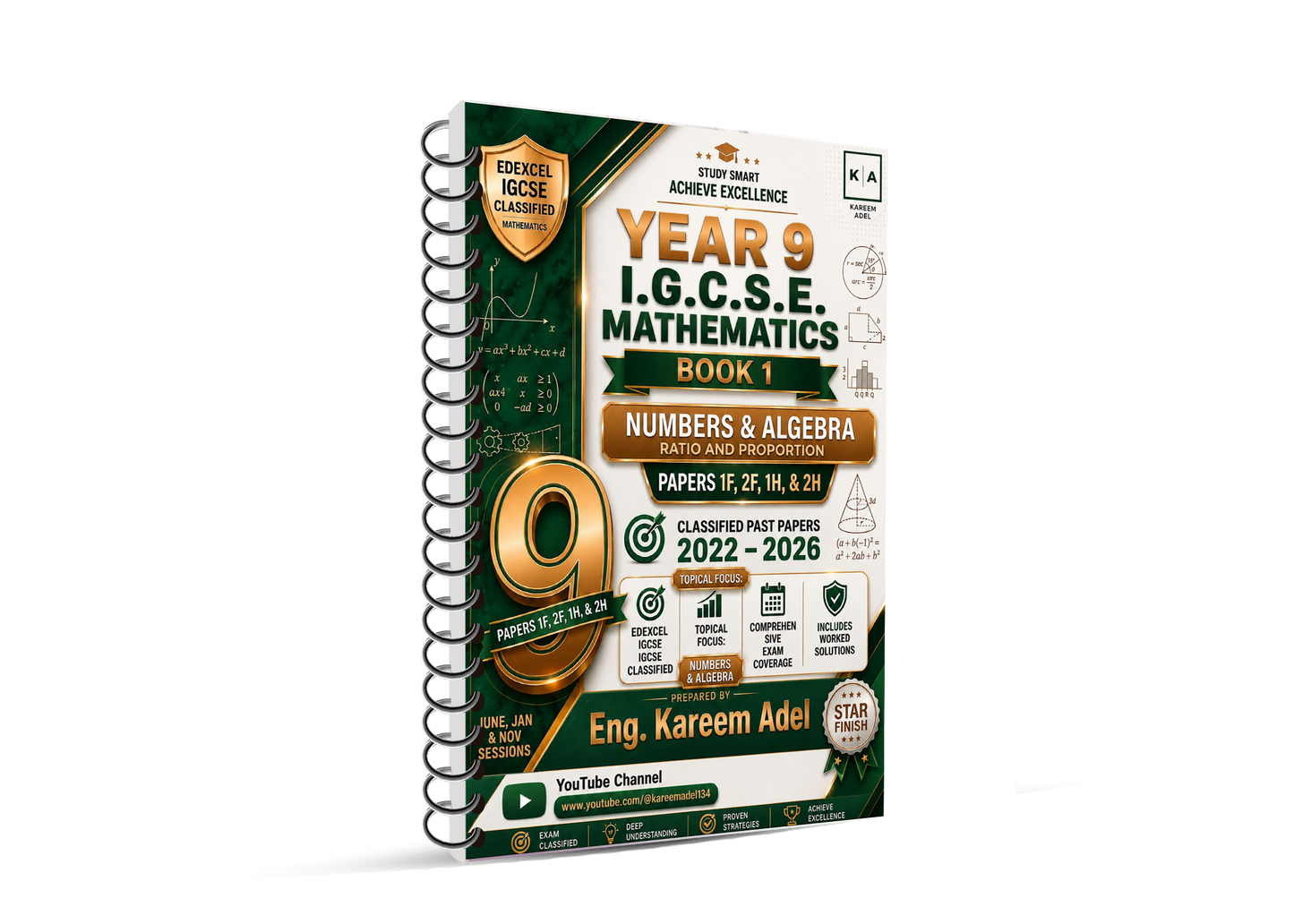 Cambridge Pre-IG Math (4MA1) Classified Paper 1F & 2F Mr Kareem Adel 2026-2027