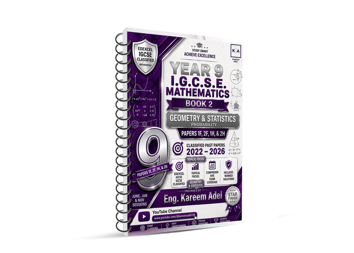 Cambridge Pre-IG Math (4MA1) Classified Paper 1F & 2F Mr Kareem Adel 2026-2027
