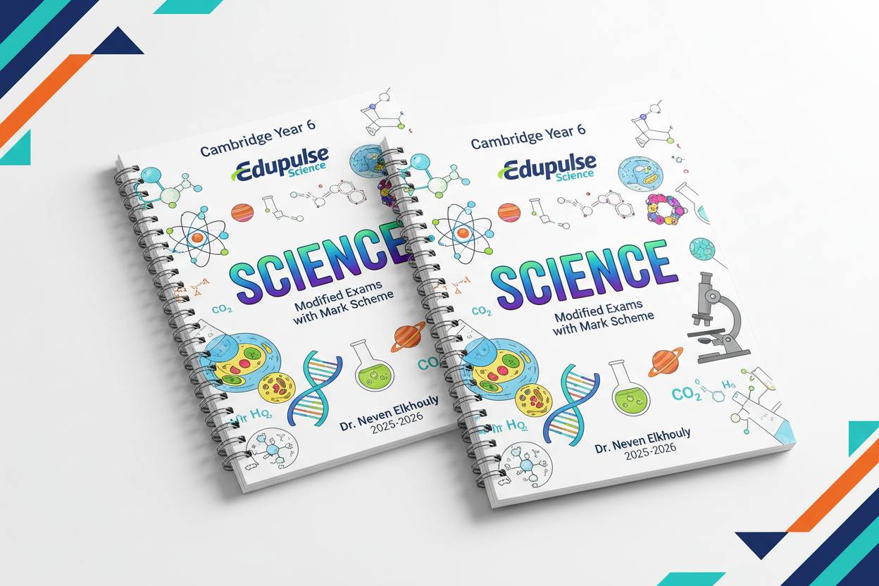 Year 6 Edupulse Science Modified Exams 2-Book Coil-bound Mockup