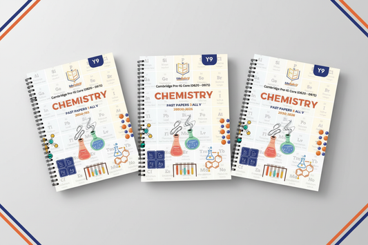 Year 9 Chemistry Past Papers Coil-Bound Books Mockup