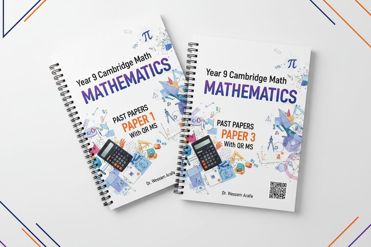 Year 9 Math Past Papers 2-Book Coil-bound Mockup