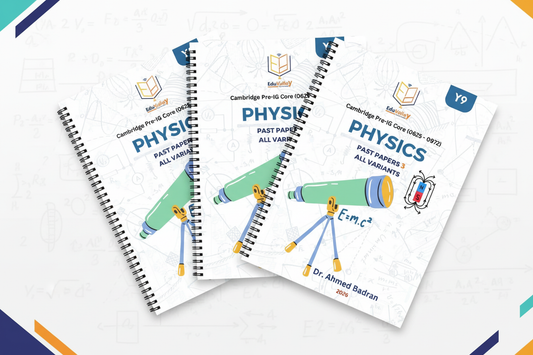 Year 9 Physics Past Papers Bundle Mockup - Dr. Ahmed Badran