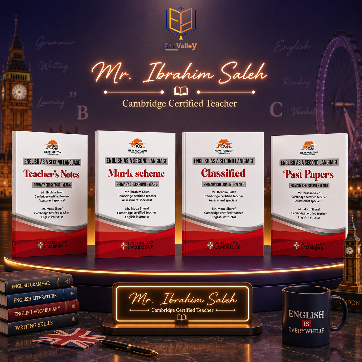 Cambridge Year 6 English as a Second Language Package (Notes-Classified-Past Papers) New Horizon 2026-2027